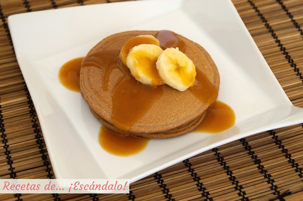 Tortitas de avena y platano caseras y saludables