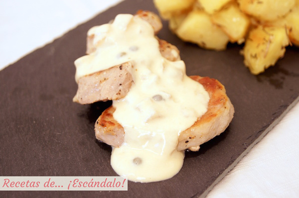 Receta de solomillo de cerdo a la pimienta verde