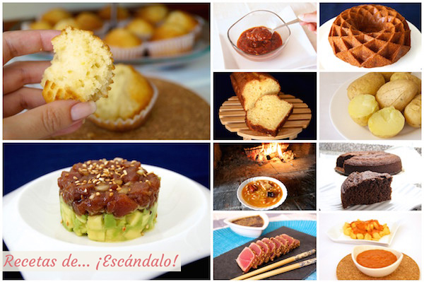 Las recetas mas populares de 2016 en Recetas de Escandalo