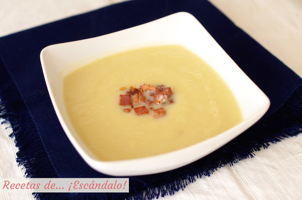 Receta de crema de puerros saludable