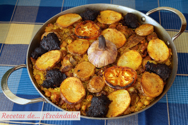 Arroz al horno valenciano tradicional