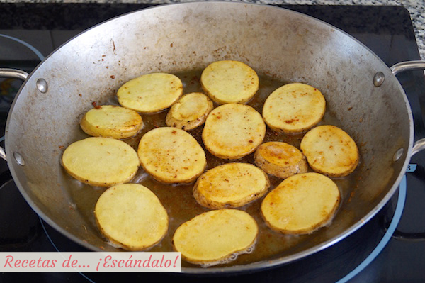 Patatas para el arroz al horno