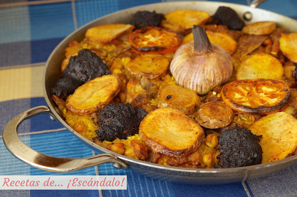 Receta de arroz al horno valenciano