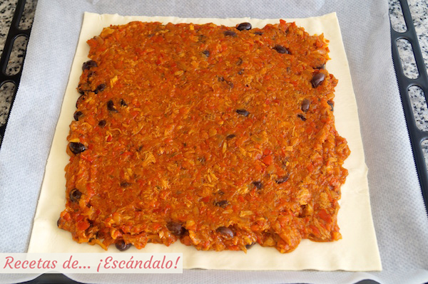 Relleno de la empanada de atun