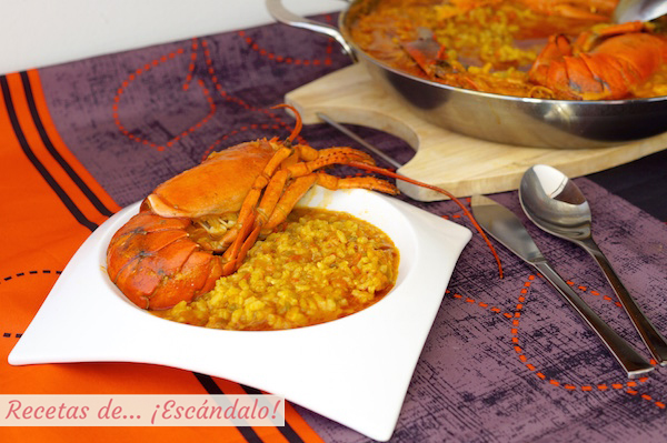 Arroz caldoso con bogavante