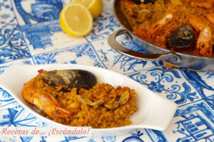 Paella de marisco, receta paso a paso