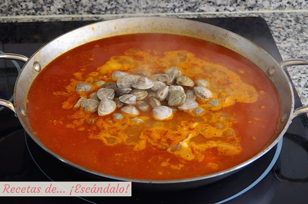 Receta de arroz de marisco