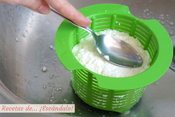 Queso fresco en molde