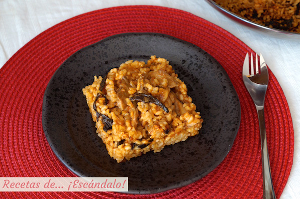 Receta de arroz con setas