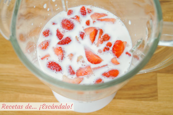 Batido de fresa