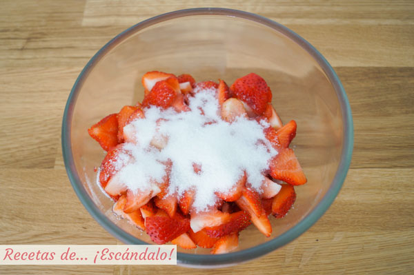 Fresas con azucar