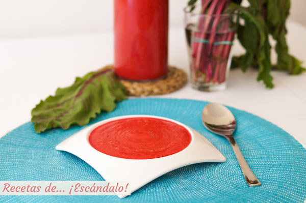 Gazpacho de remolacha casero