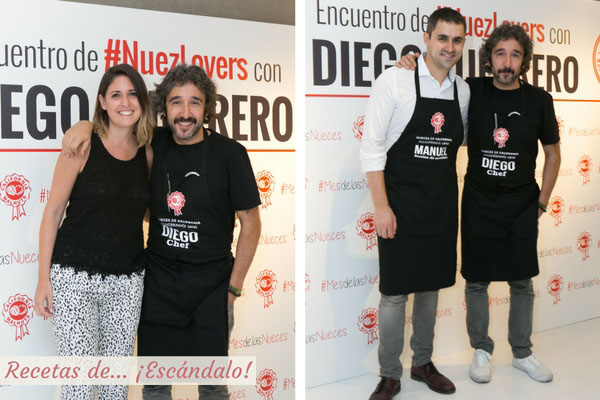 Natalia y Manuel con Diego Guerrero