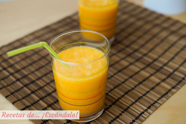 Receta de batido de frutas saludable