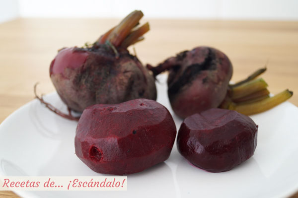 Remolacha cocida casera