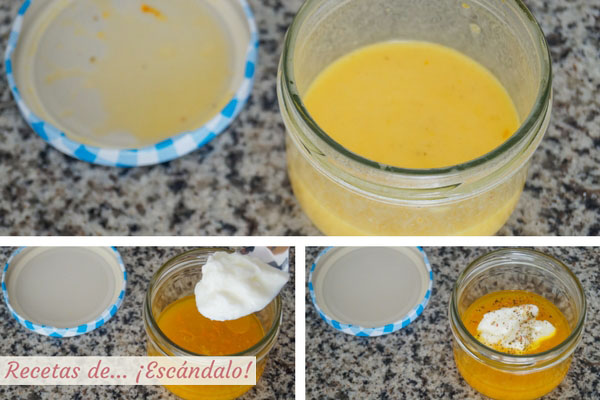 Salsa de naranja para ensaladas
