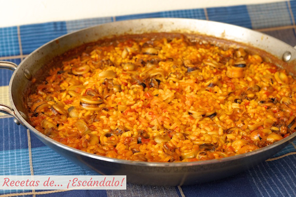 Receta de arroz con calamares