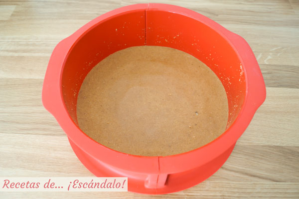 Base de galletas para la tarta de queso