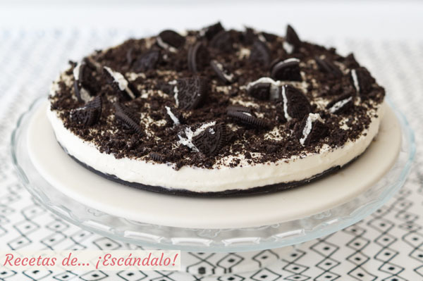 Como hacer tarta de oreo y queso fria sin horno