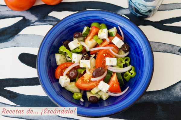 Receta de ensalada griega original