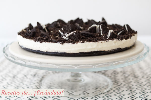 Receta de tarta de oreo y queso fria sin horno