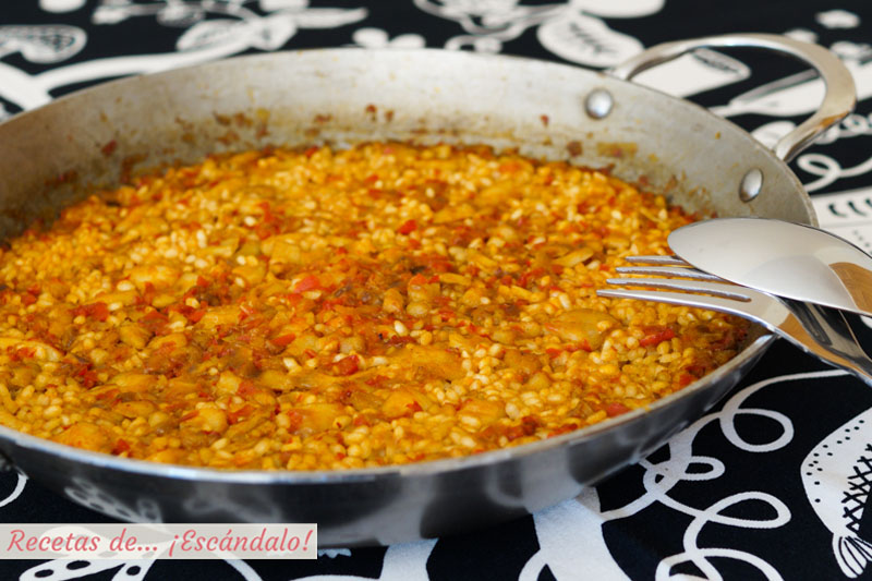 Arroz con bacalao fresco