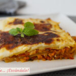 Lasaña de atún y verduras