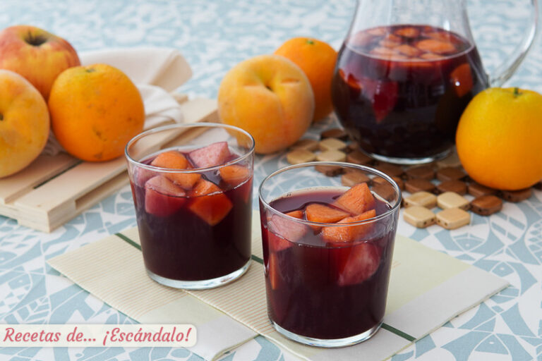 Prepara la mejor sangría casera de vino tinto