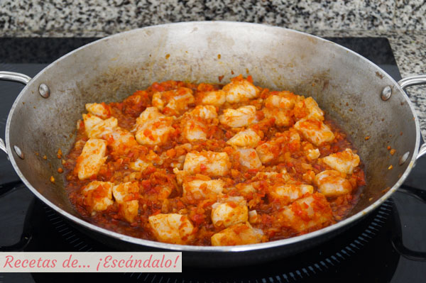 Sofrito con bacalao