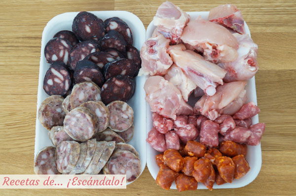 Butifarra, longaniza y pollo