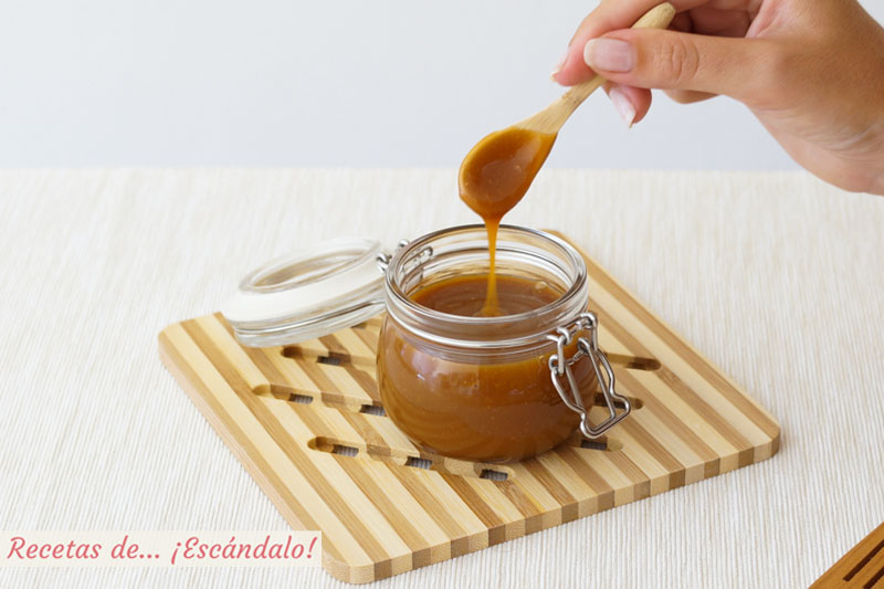 Caramelo salado casero o toffee