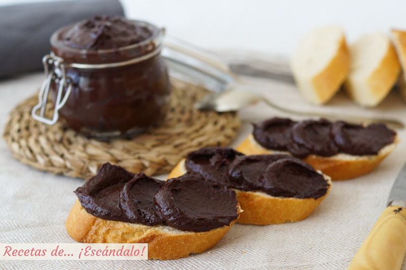 Crema de cacao y avellanas o Nutella casera. Receta paso a paso