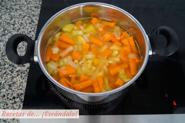Pure de calabaza y zanahoria