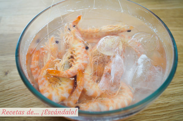 Langostinos cocidos