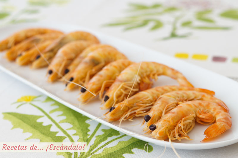 Langostinos, como cocerlos en su punto y jugosos, frescos o congelados