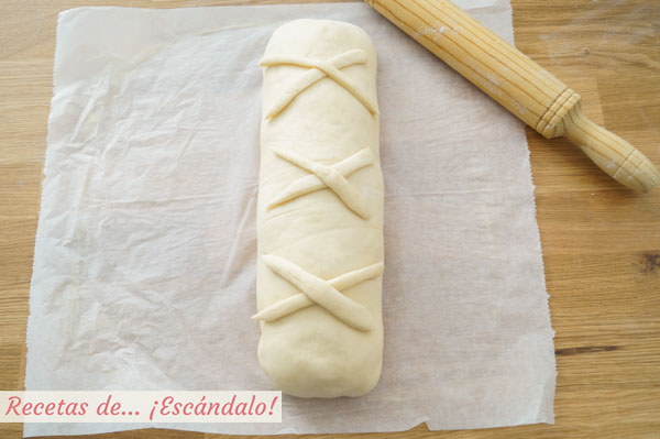 Pan de jamon decorado