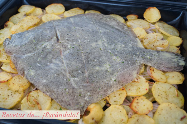 Rodaballo al horno