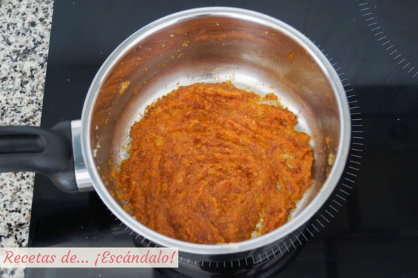 Sofrito para las vieiras a la gallega