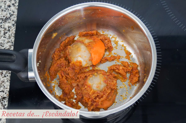 Vieiras rellenas