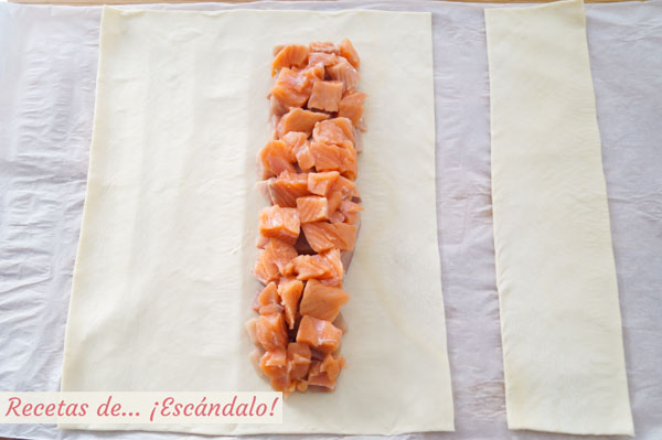 Hojaldre con salmon