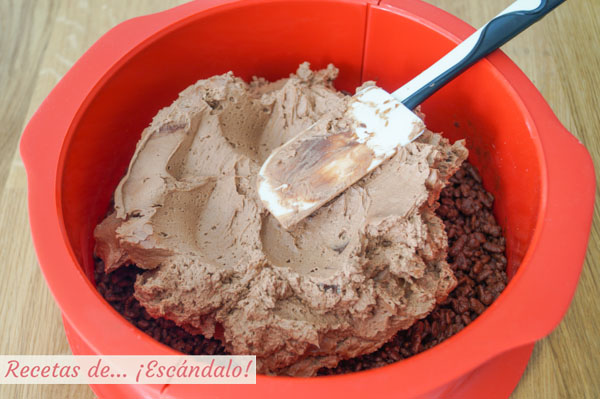 Tarta de turron de chocolate