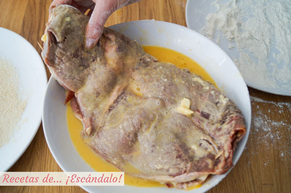 Cachopo con huevo
