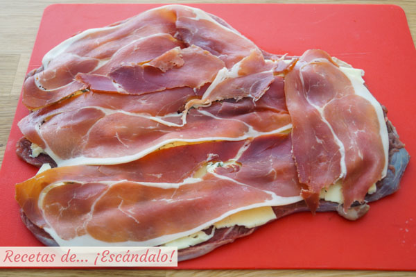 Cachopo con jamon serrano