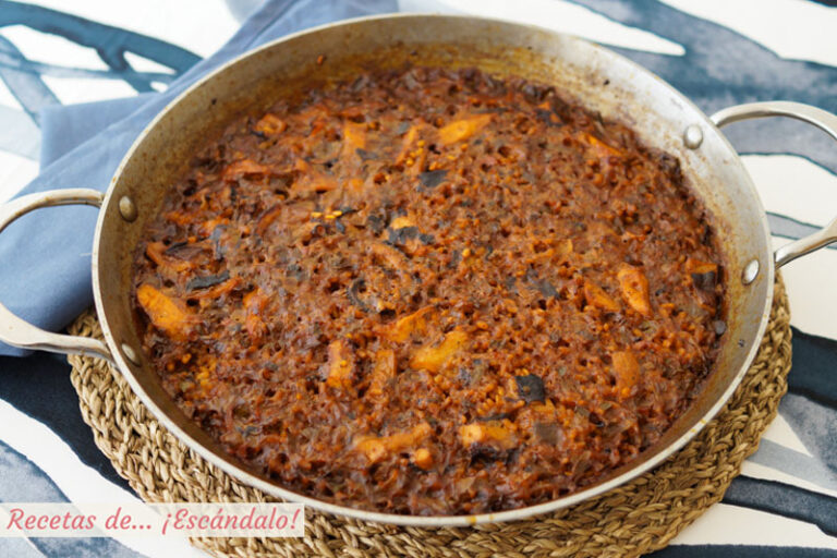 Arroz con pulpo. Receta paso a paso