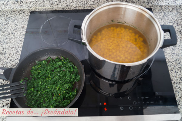 Espinacas y garbanzos