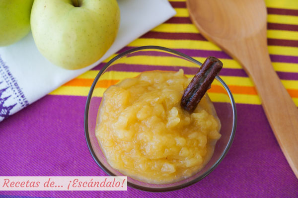 Como preparar compota de manzana casera. Receta con y sin azucar