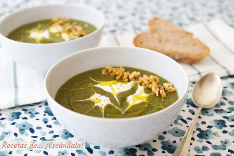 Puré de verduras o crema de verduras. Receta fácil, rica y saludable