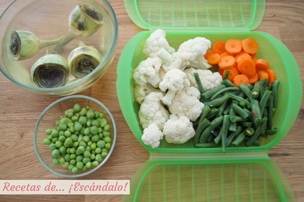 Verduras para la menestra