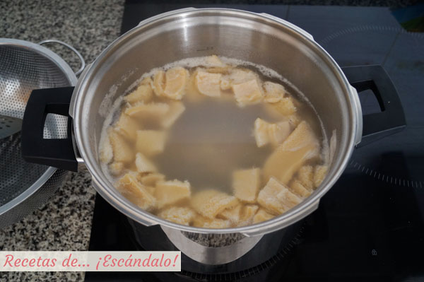 Callos de ternera limpios