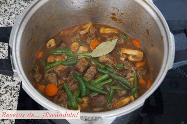 Carne guisada con verduras